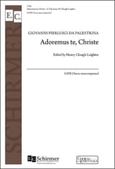 Adoramus te Christe SATB choral sheet music cover